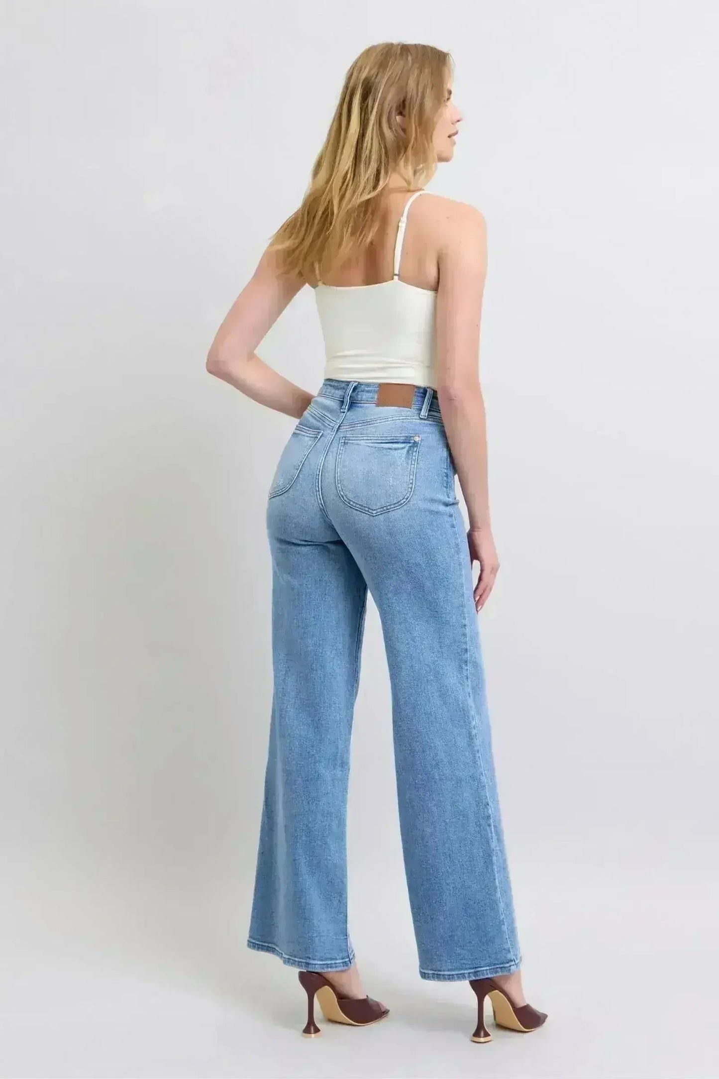 Judy Blue High Rise Wide Leg Jeans