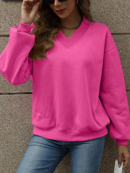 The Pink Pineapple Everyday V-Neck Sweatshirt