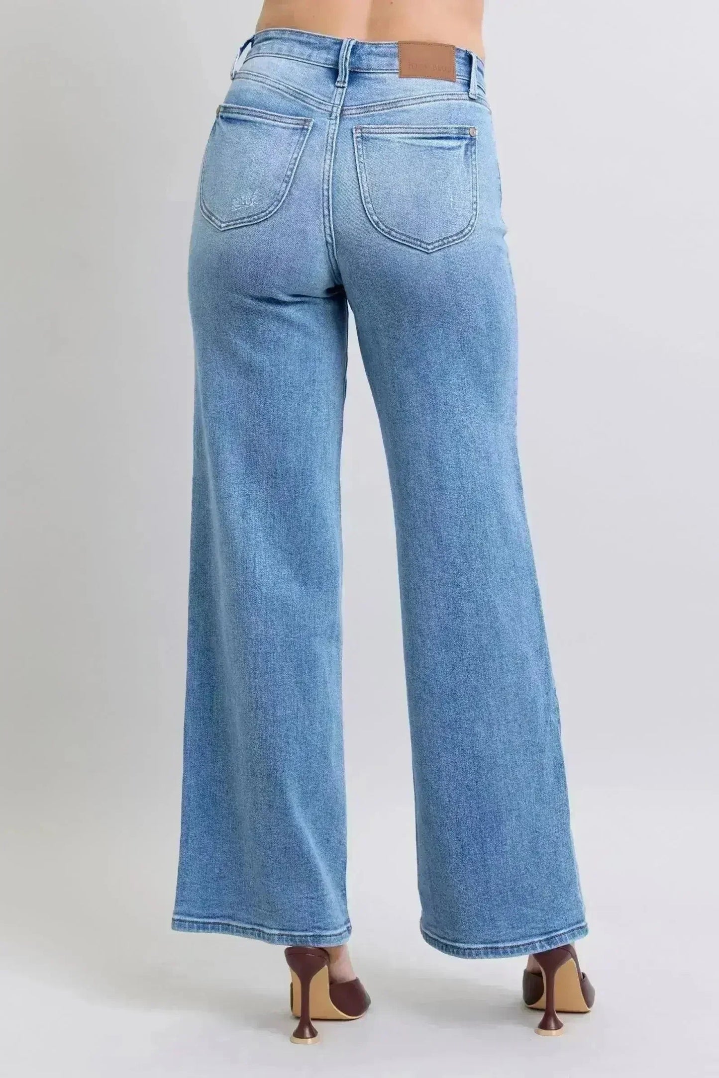 Judy Blue High Rise Wide Leg Jeans