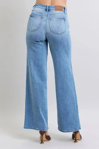 Judy Blue High Rise Wide Leg Jeans