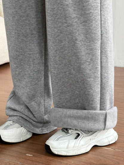 The Easy Day Wide Leg Sweatpants