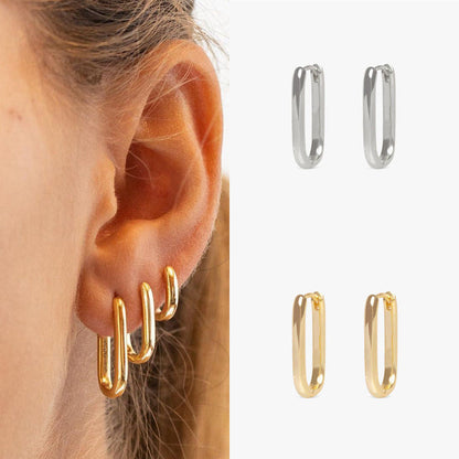 Everyday Oval Hoops