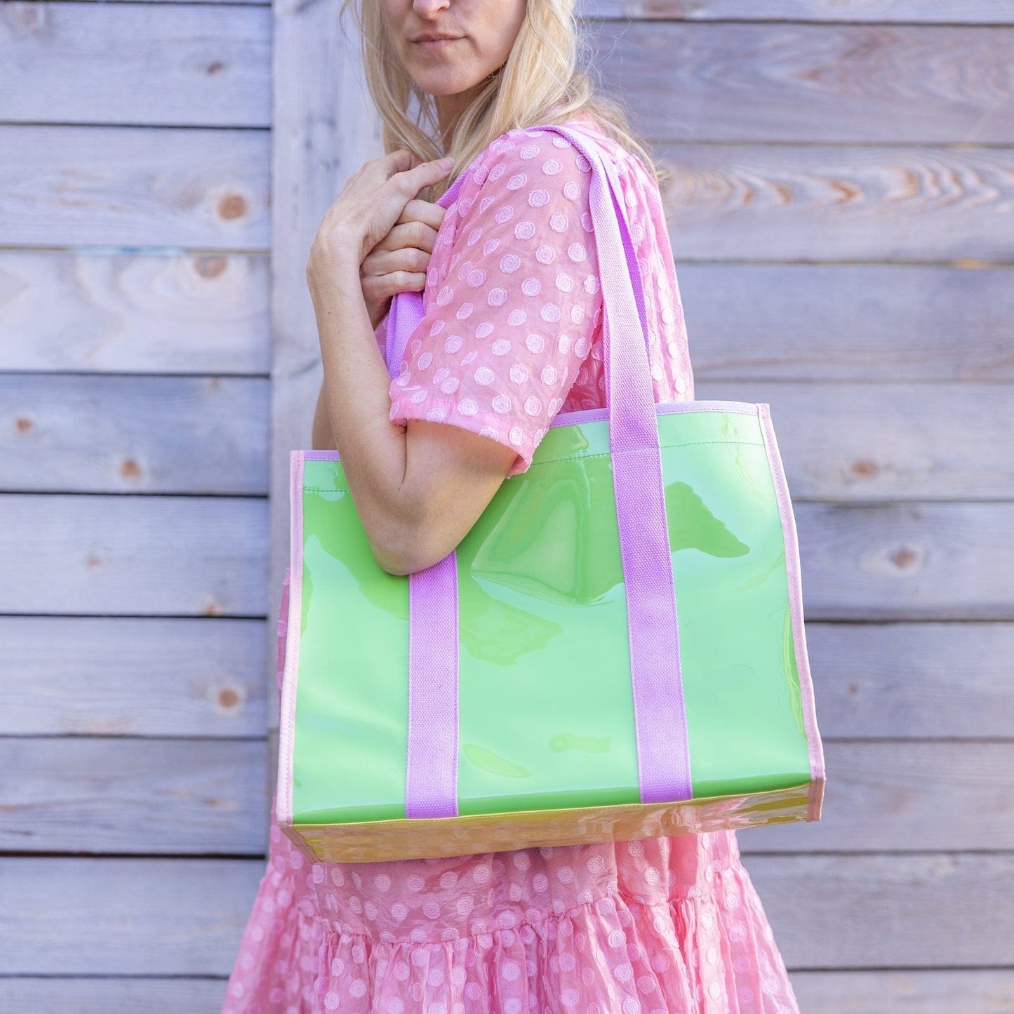 The Poolside Colorblock Tote