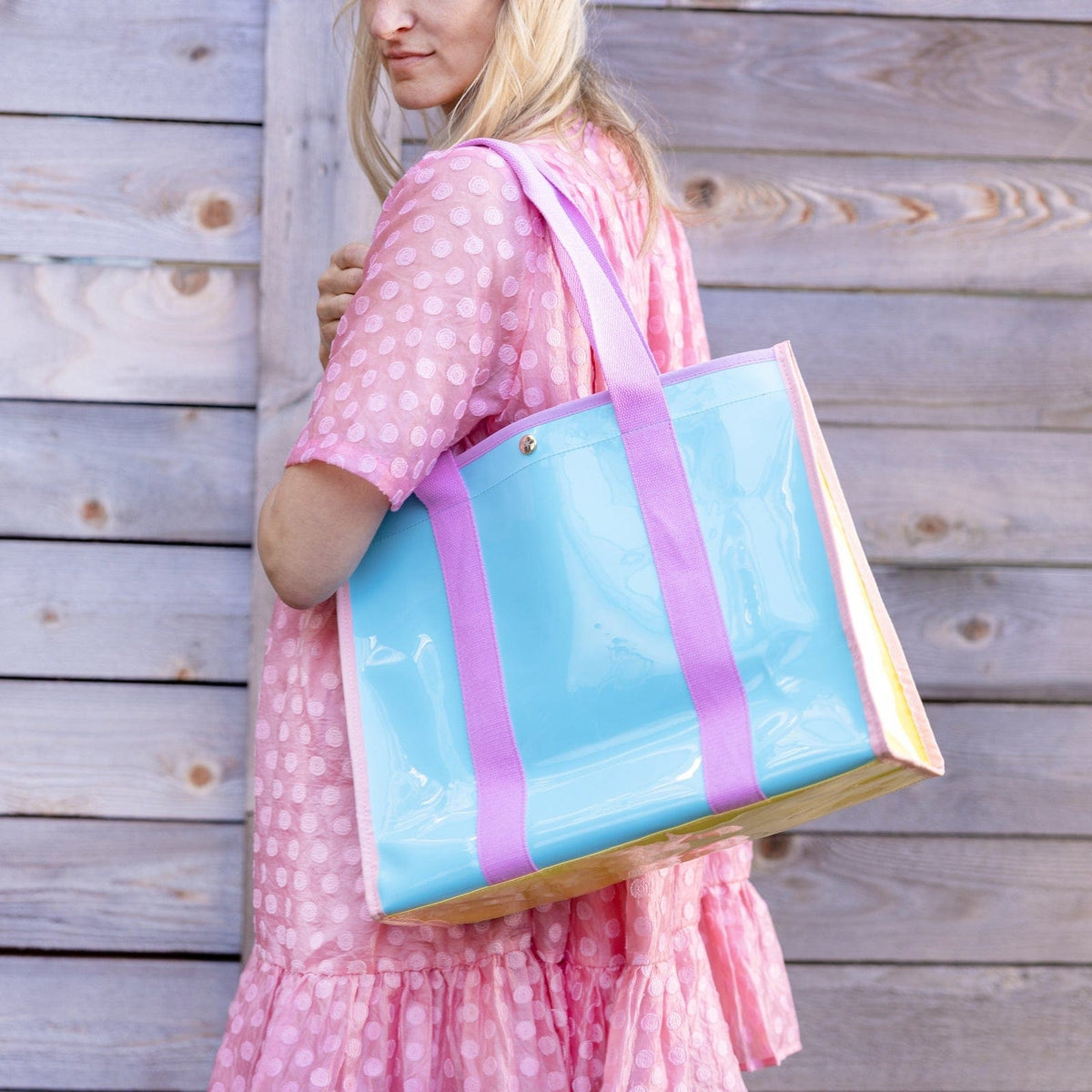 The Poolside Colorblock Tote