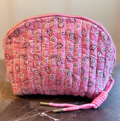 Pretty in Paisley Quilted Cosmetic Bag