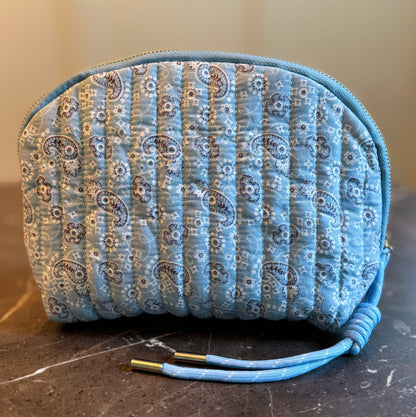 Pretty in Paisley Quilted Cosmetic Bag