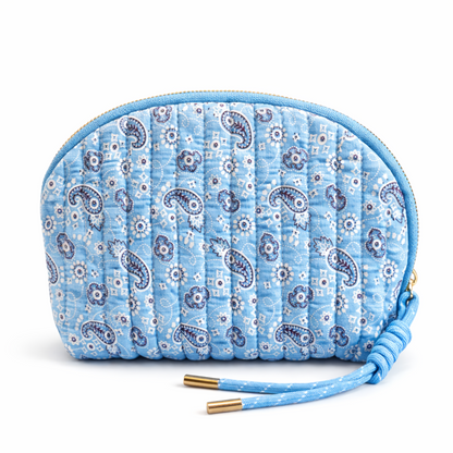 Pretty in Paisley Quilted Cosmetic Bag