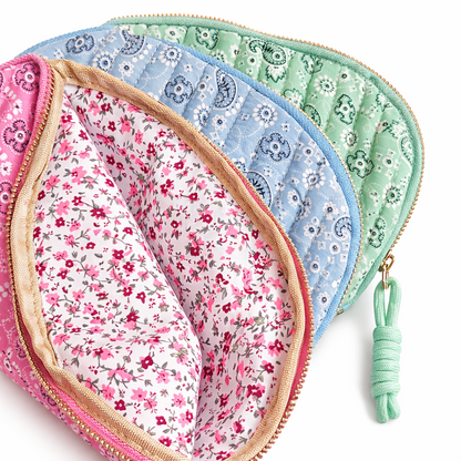 Pretty in Paisley Quilted Cosmetic Bag