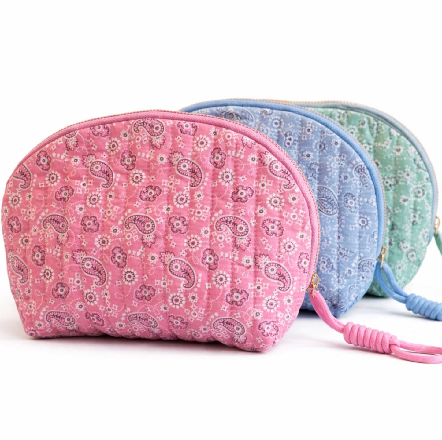 Pretty in Paisley Quilted Cosmetic Bag