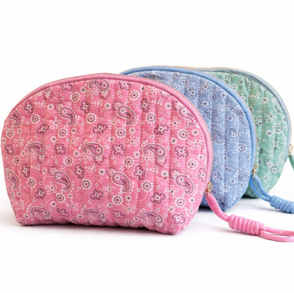 Pretty in Paisley Quilted Cosmetic Bag