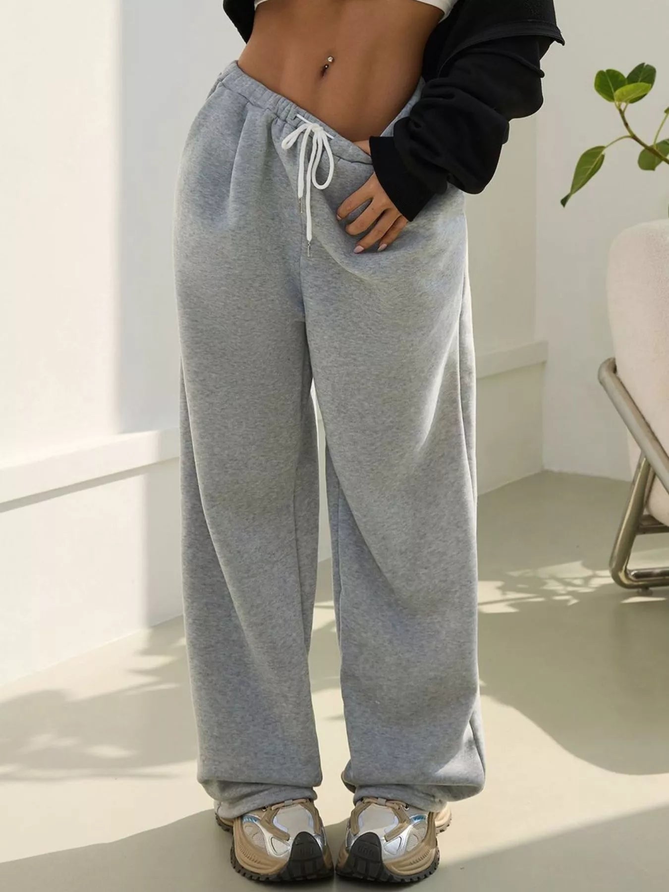 The Easy Day Wide Leg Sweatpants