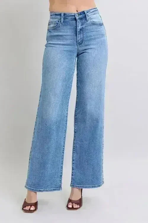 Judy Blue High Rise Wide Leg Jeans