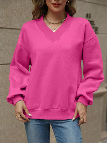 The Pink Pineapple Everyday V-Neck Sweatshirt