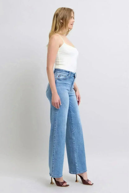 Judy Blue High Rise Wide Leg Jeans
